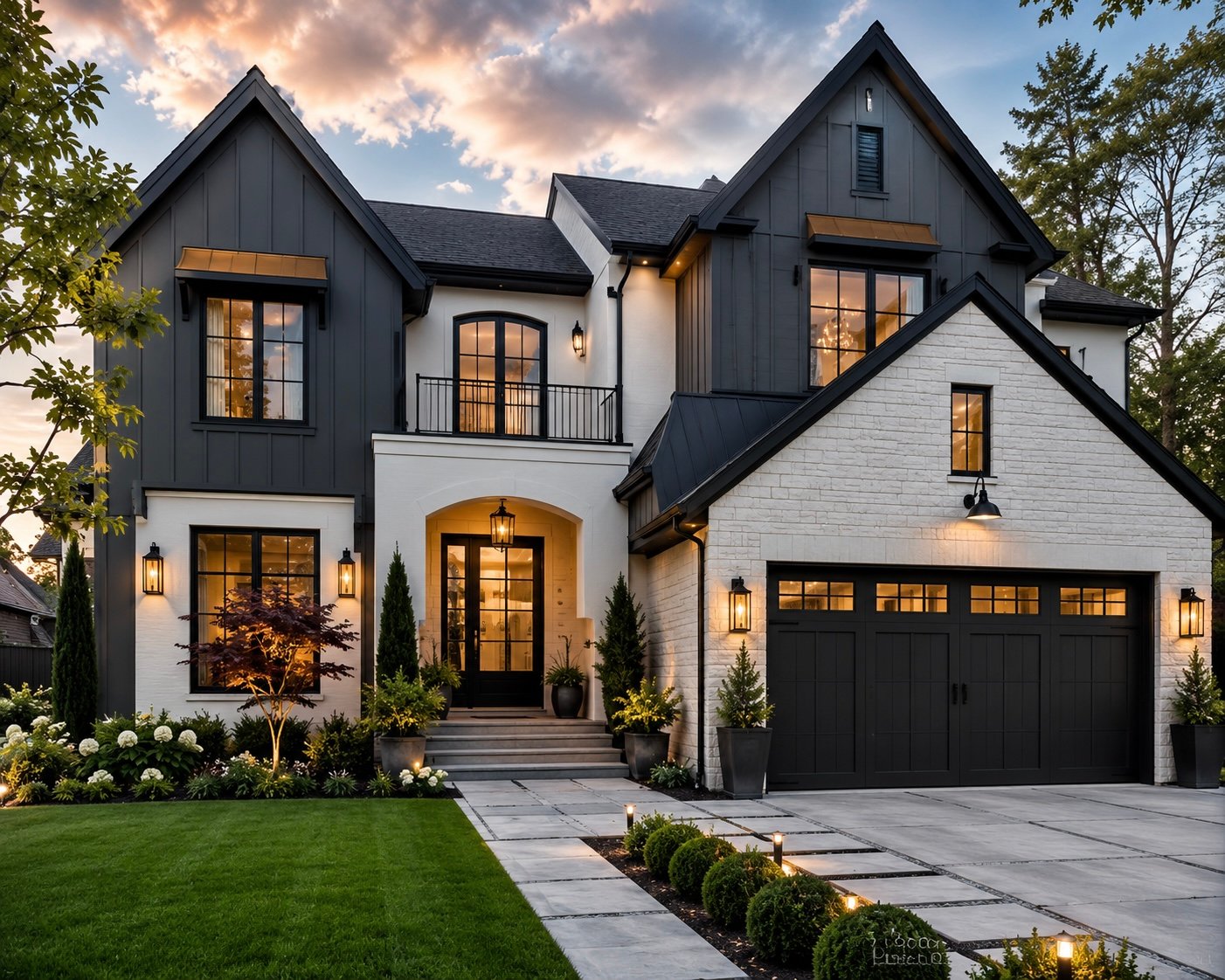 Bright open-concept painted interior